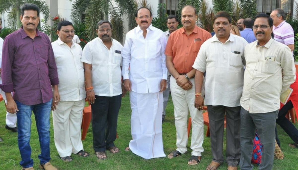 BJP leaders meet Venkaiah Naidu